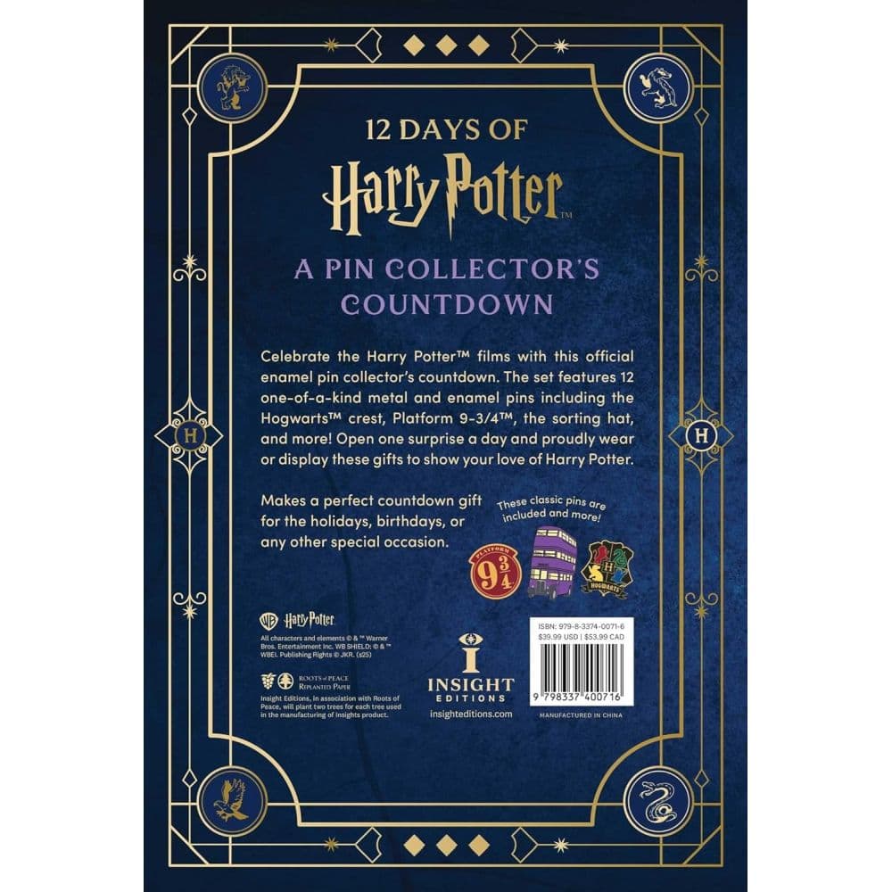 12 Days of Harry Potter Enamel Pin Set Third Alternate Image