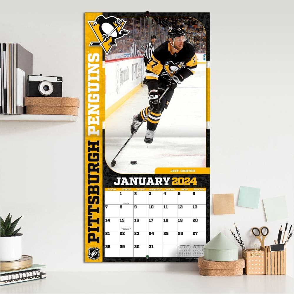 NHL Pittsburgh Penguins 2024 Wall Calendar Fourth Alternate Image width=&quot;1000&quot; height=&quot;1000&quot;