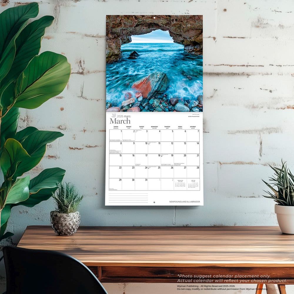 Newfoundland and Labrador 2026 Wall Calendar Fourth Alternate Image