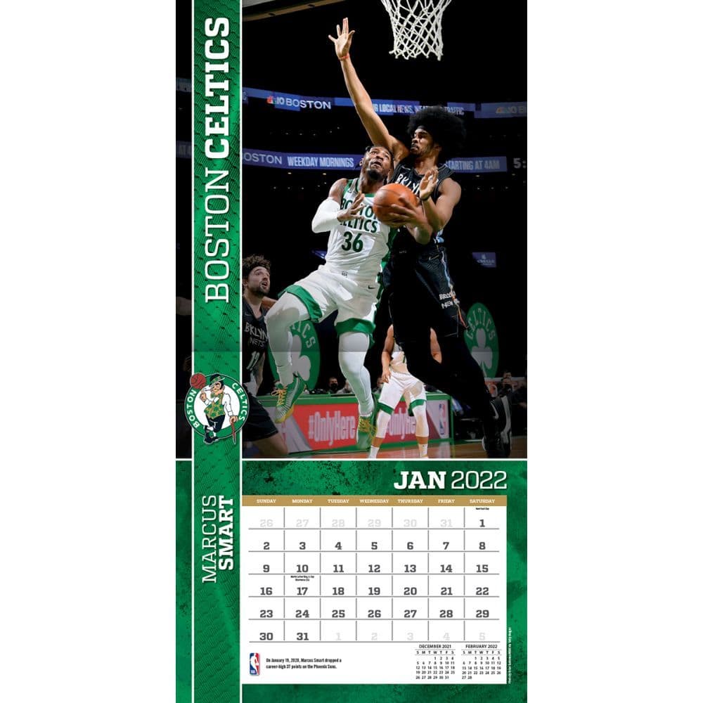 Boston Celtics 2022 Wall Calendar Calendars Com