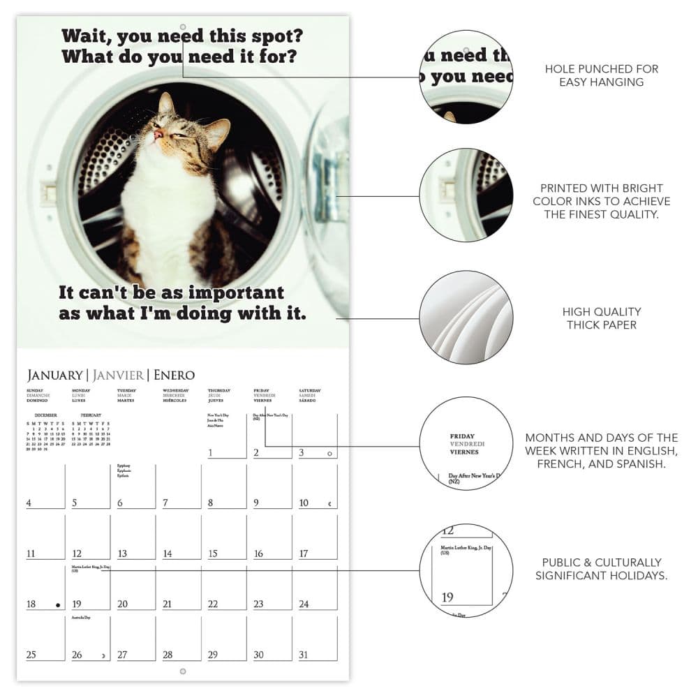 Nuthin But Trouble 2026 Mini Wall Calendar Second Alternate Image