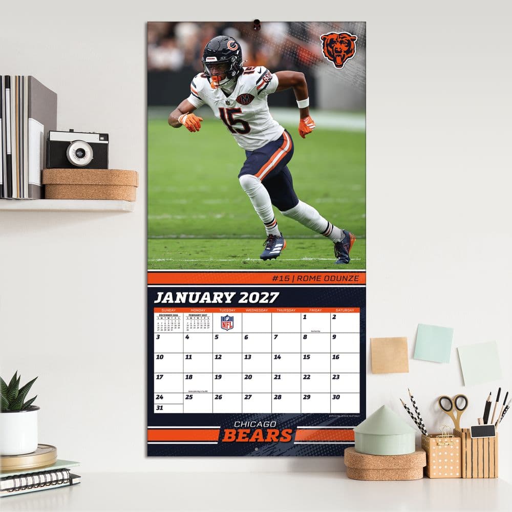 NFL Chicago Bears 2027 Wall Calendar Fifth Alternate Image