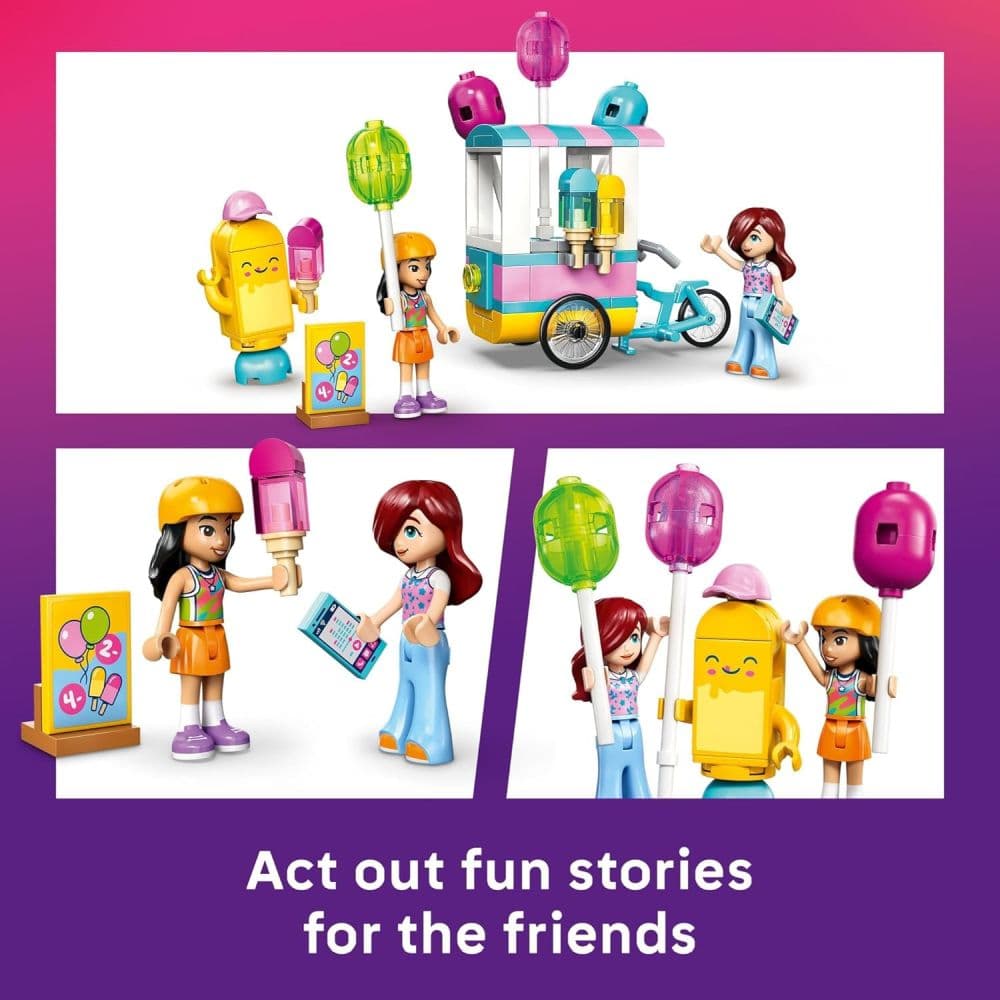 LEGO Friends Ice Cream and Balloon Stand Building Set Third Alternate Image