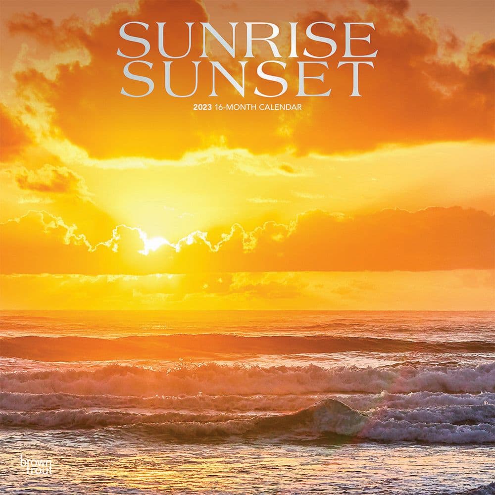 Sunrise Sunset 2023 Wall Calendar - Calendars.com