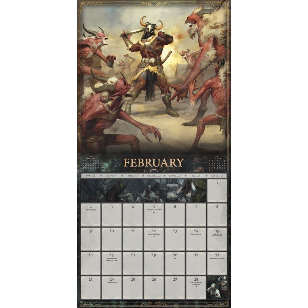 Diablo 4 2025 Wall Calendar Second Alternate Image width=&quot;1000&quot; height=&quot;1000&quot;