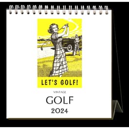 Golf 2024 Easel Calendar