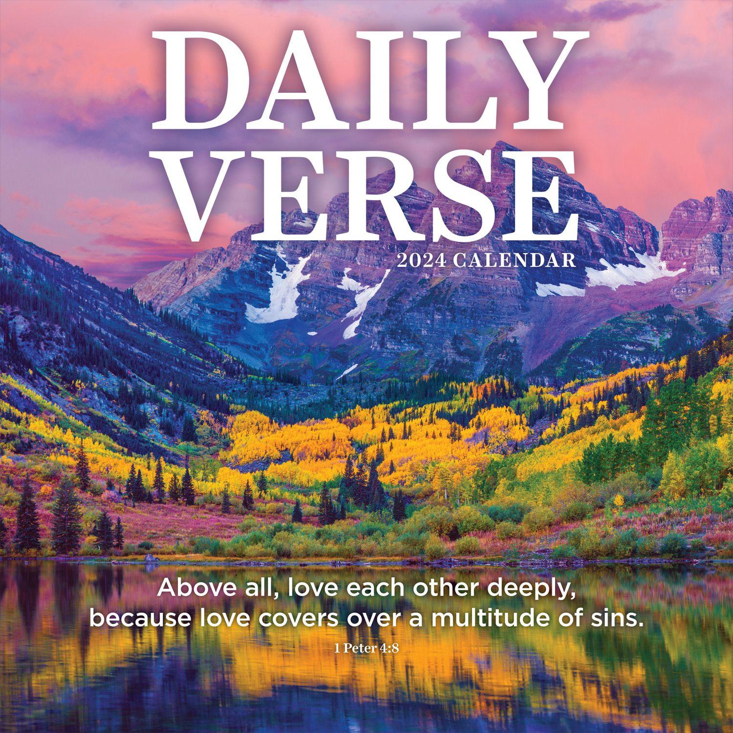 365 Bible Verses-a-Year Page-a-Day 2024 Calendar