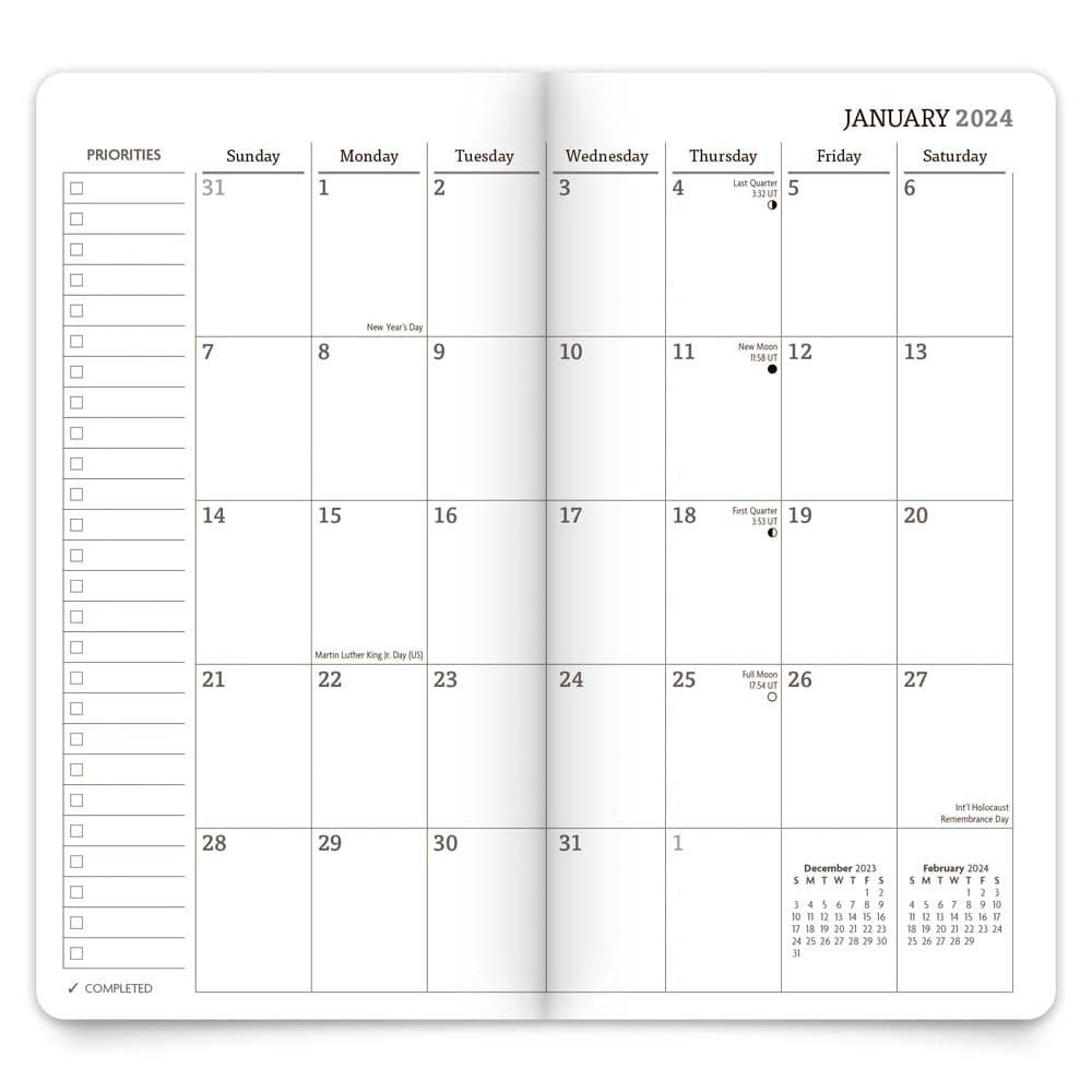 Black View Point 2 Year Pocket 2024 Planner Second Alternate Image width=&quot;1000&quot; height=&quot;1000&quot;