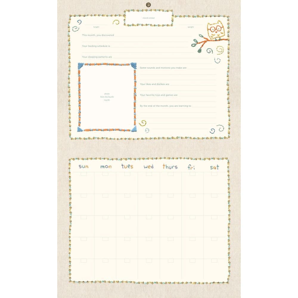 Made With Love Babys First Year Calendar Alternate Image 1