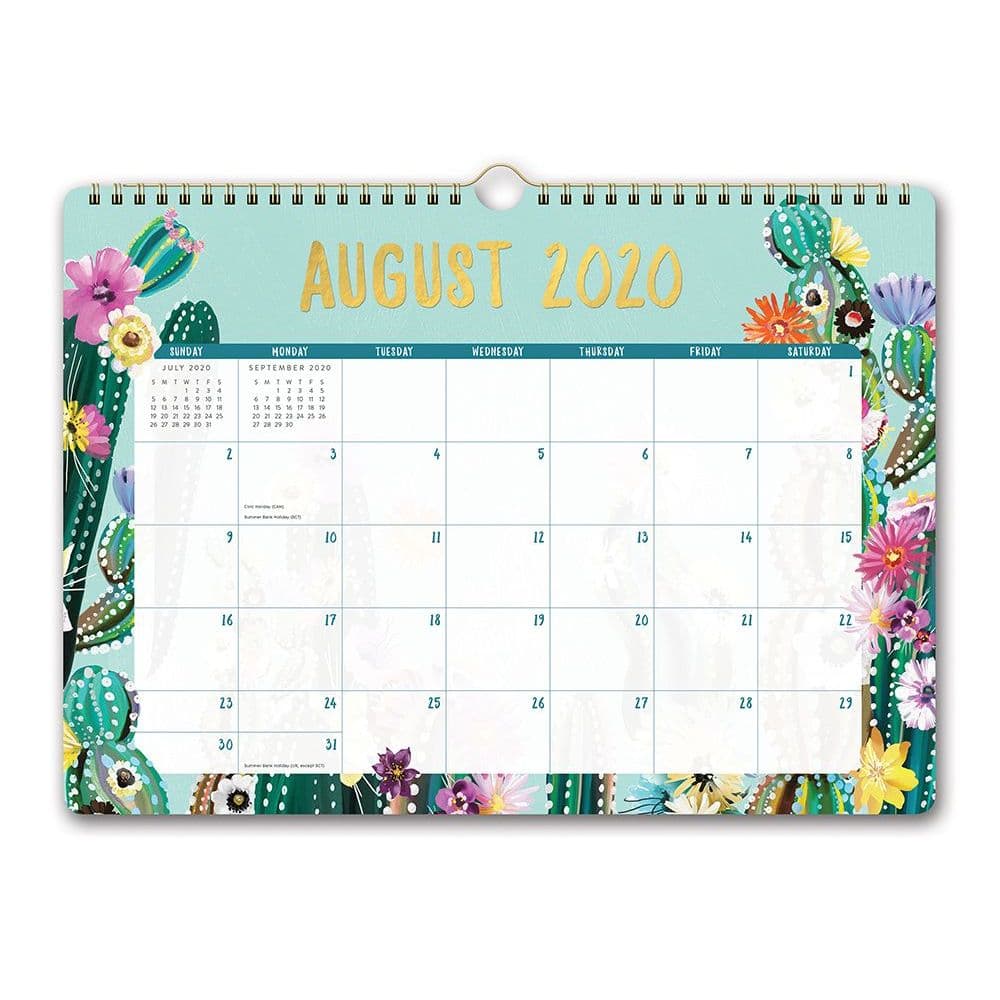 Desert Blossoms Deluxe Wall Calendar