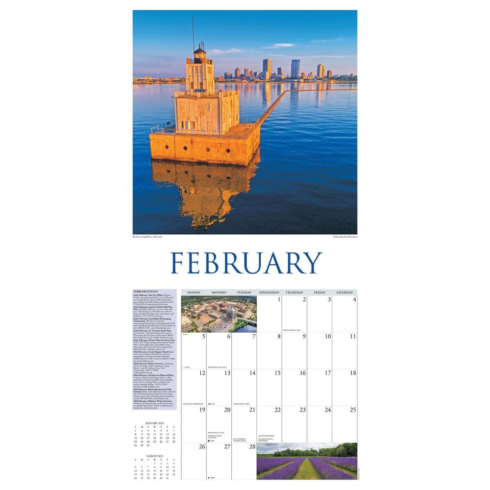 Wisconsin Travel & Events 2023 Wall Calendar - Calendars.com