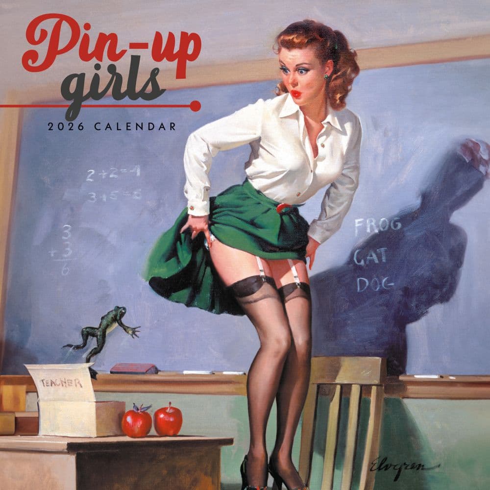 Pin Ups 2026 Mini Wall Calendar Main Image