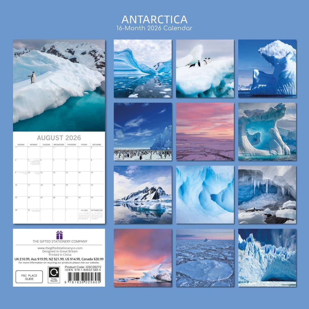 Antartica 2026 Wall Calendar First Alternate Image