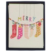 image Whimsy Christmas Stockings Christmas Card Main Image