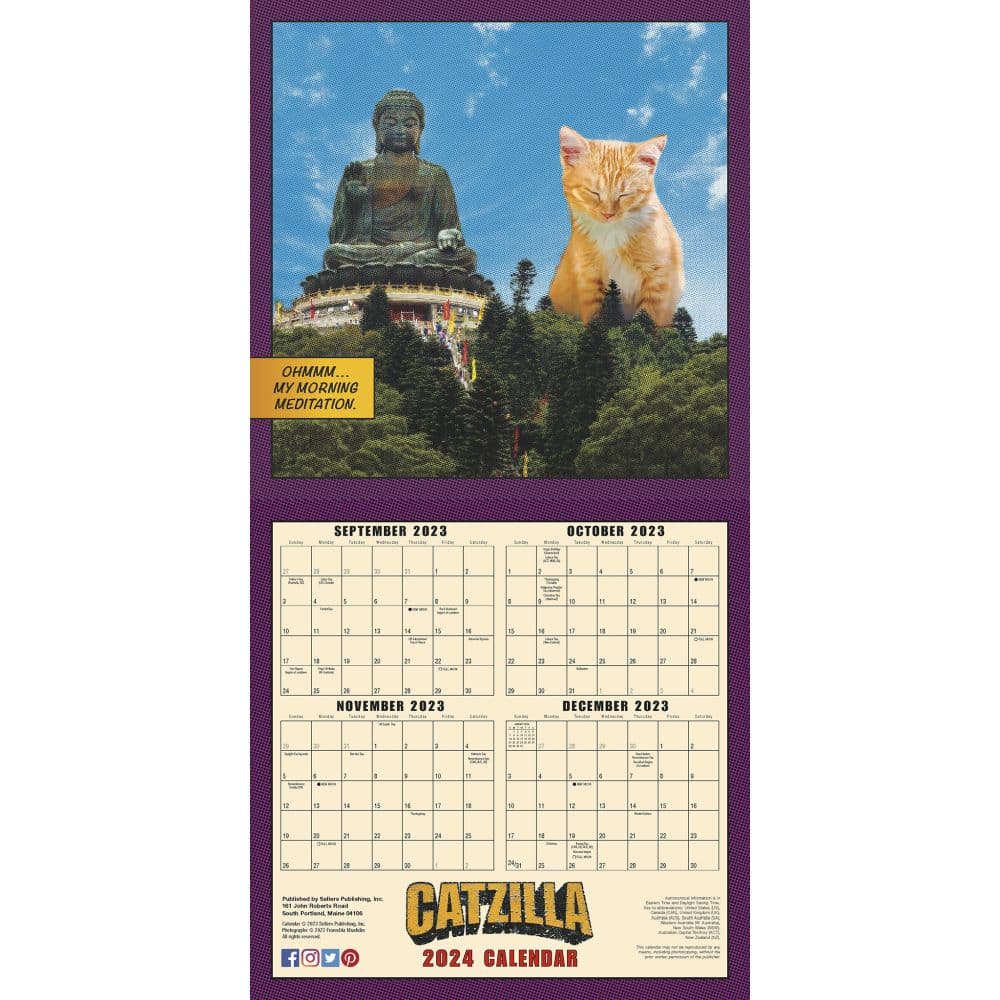 Catzilla 2024 Wall Calendar