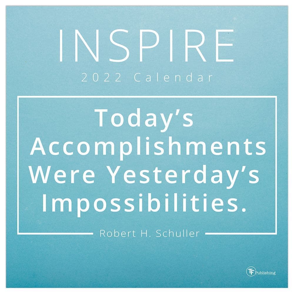 Inspire 2022 Wall Calendar