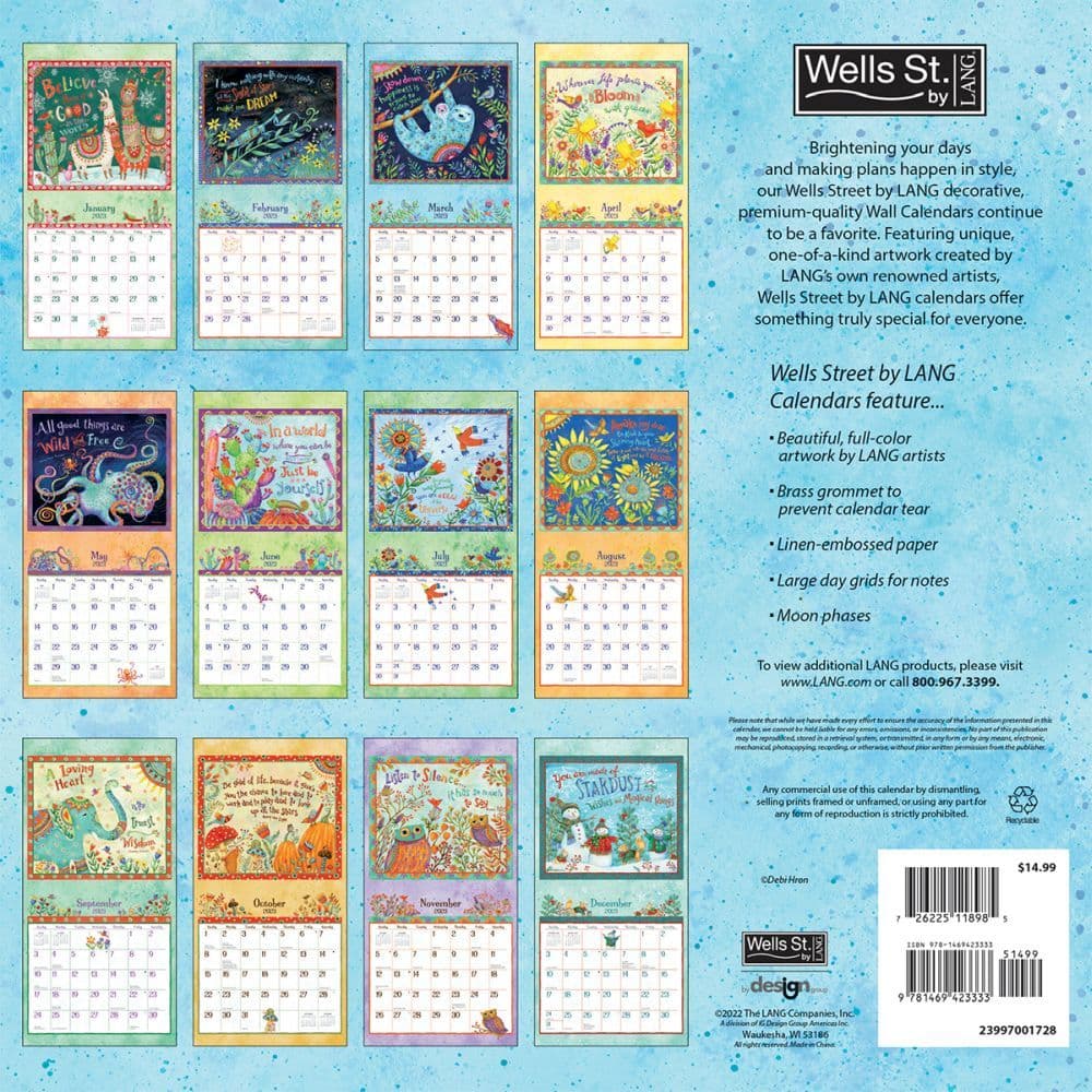 Simply Grateful 2023 Wall Calendar - Calendars.com