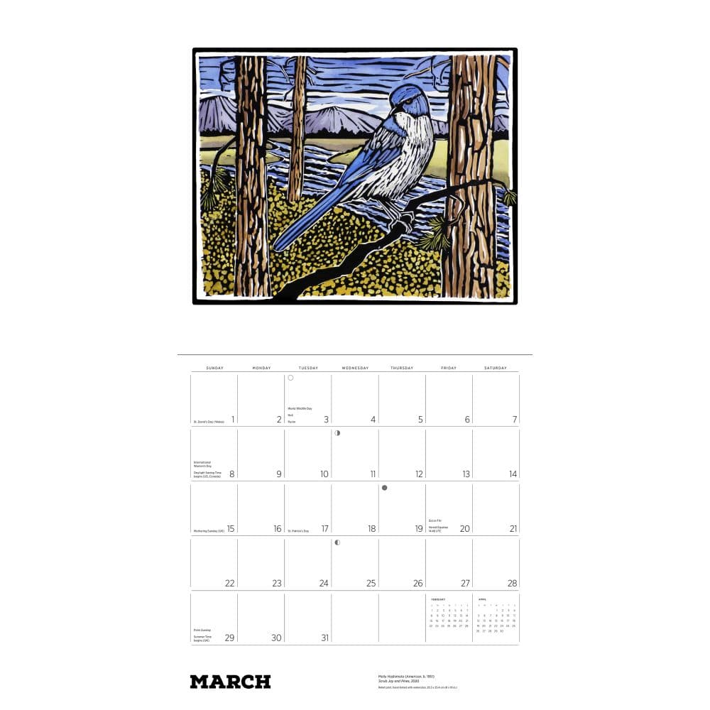 Birds 2026 Wall Calendar by Molly Hashimoto Fourth Alternate Image
