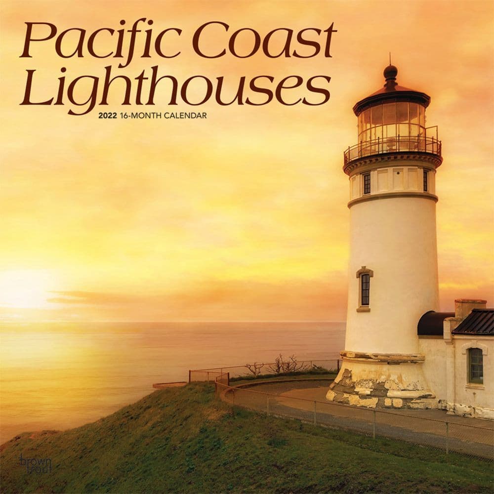 Lighthouses Pacific Coast 2022 Wall Calendar