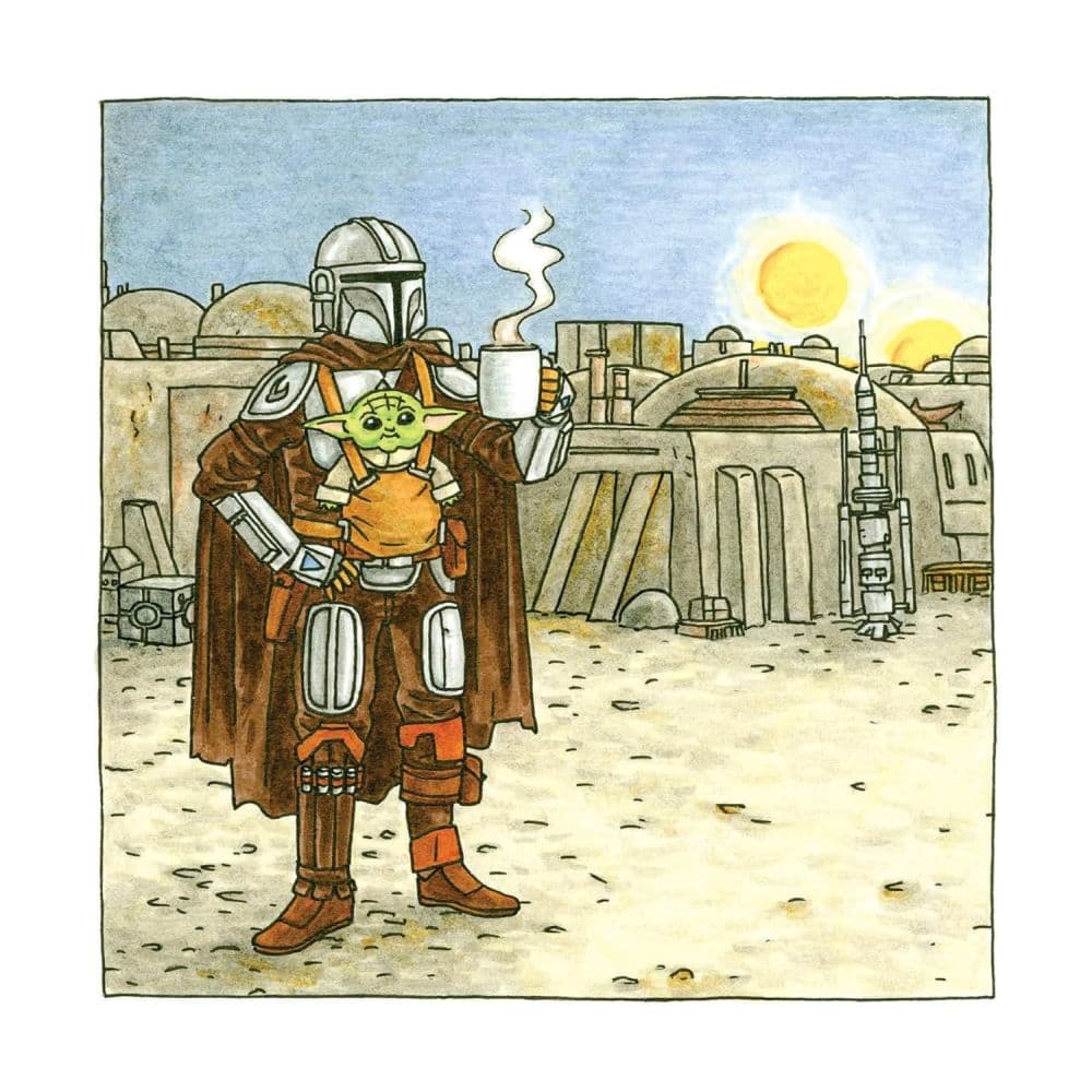 Mandalorian &amp; Child 2027 Wall Calendar Fourth Alternate Image