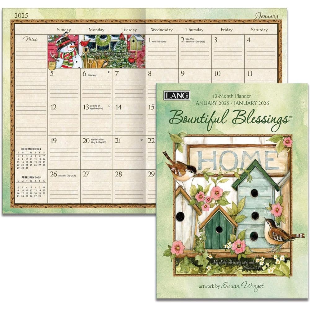 Bountiful Blessings by Susan Winget 2025 Monthly Planner First Alternate Image width=&quot;1000&quot; height=&quot;1000&quot;