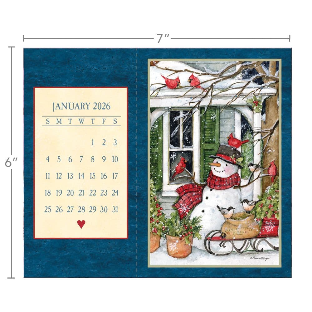 Heart and Home Postcard 2026 Desk Calendar by Susan Winget Third Alternate Image