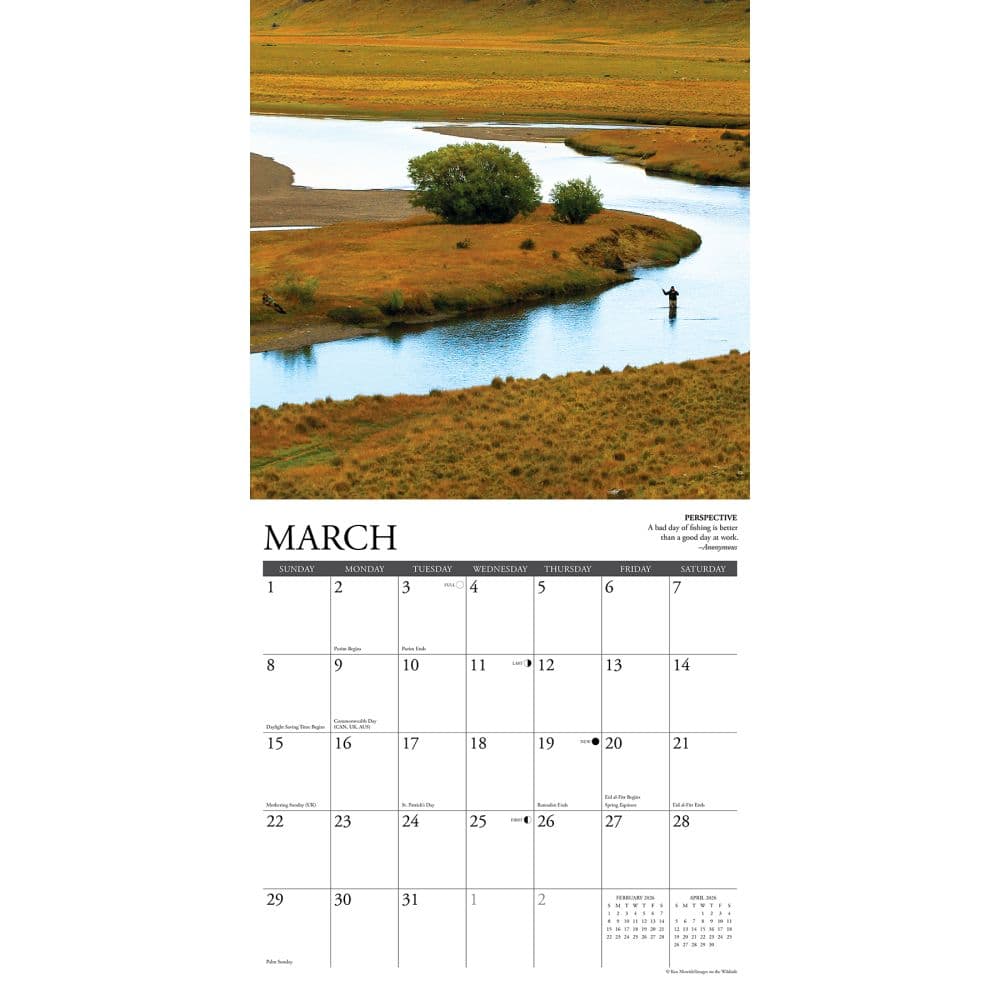 Fish Fly Fish Teach Us 2026 Wall Calendar Second Alternate Image
