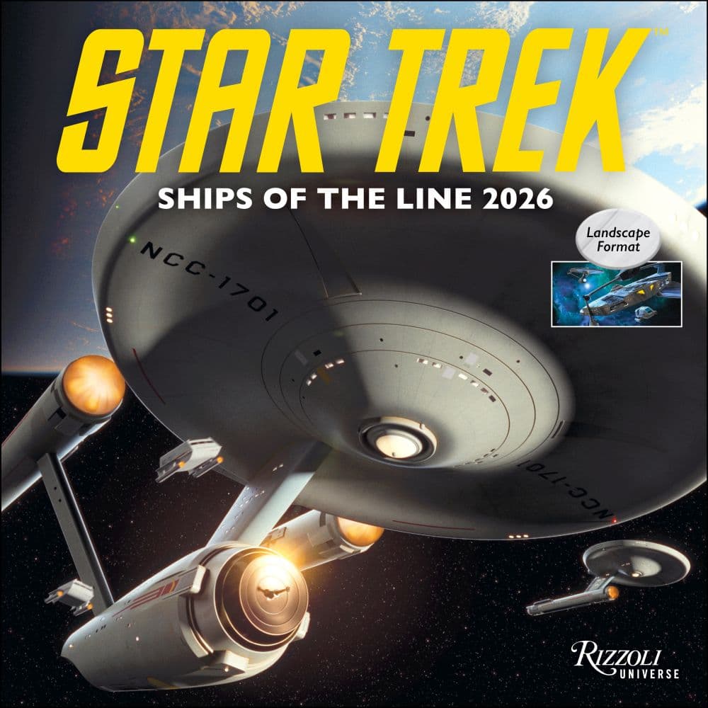 Star Trek Ships 2026 Wall Calendar Main Image