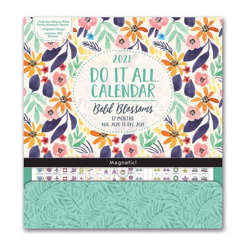 Bold Blossoms Do It All Wall Calendar