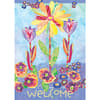 image Flower Burst Outdoor Flag-Mini - 12 x 18 by Wendy Bentley Main Image