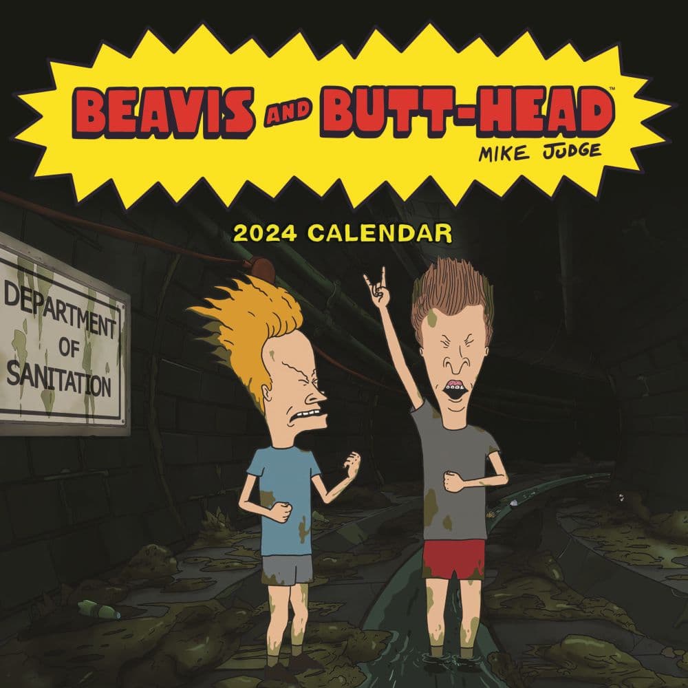 Beavis and Butt-head 2024 Wall Calendar Main Product Image width=&quot;1000&quot; height=&quot;1000&quot;