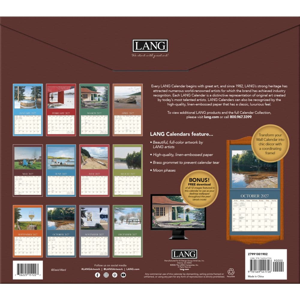 Cottage Country 2027 Wall Calendar by David Ward First Alternate Image