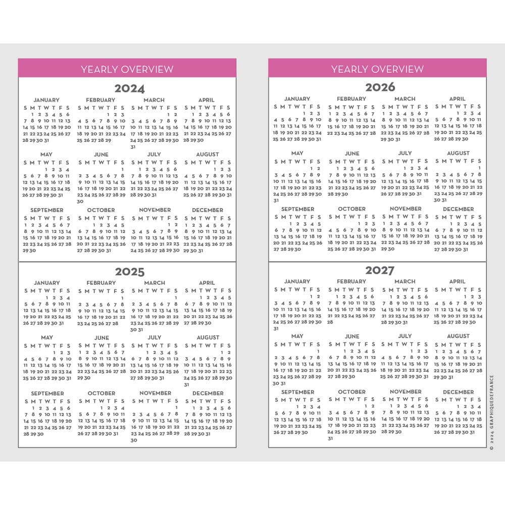 Happy Floral 2025 2 Year Pocket Planner Third Alternate Image width=&quot;1000&quot; height=&quot;1000&quot;