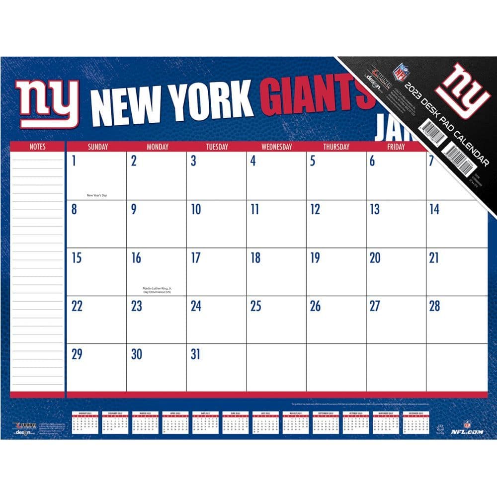 New York Giants 2023 Desk Pad