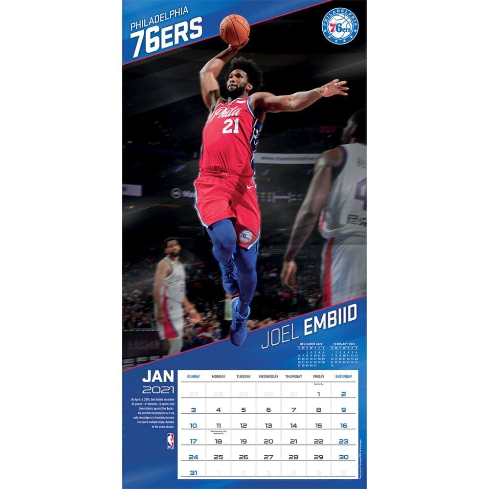 NBA All Stars Wall Calendar