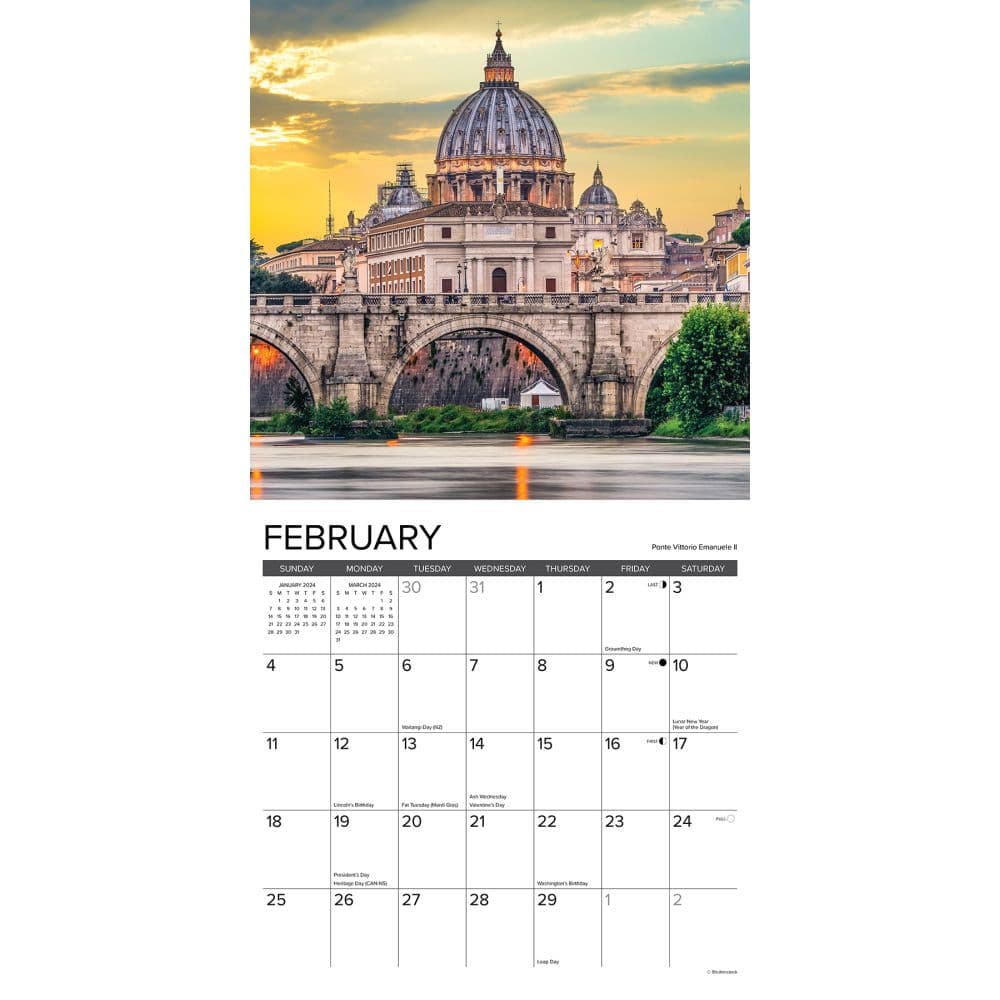 Rome 2024 Wall Calendar