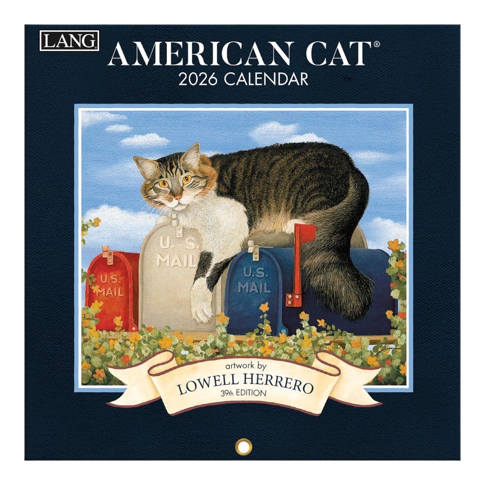 American Cat 2026 Mini Wall Calendar Main Image