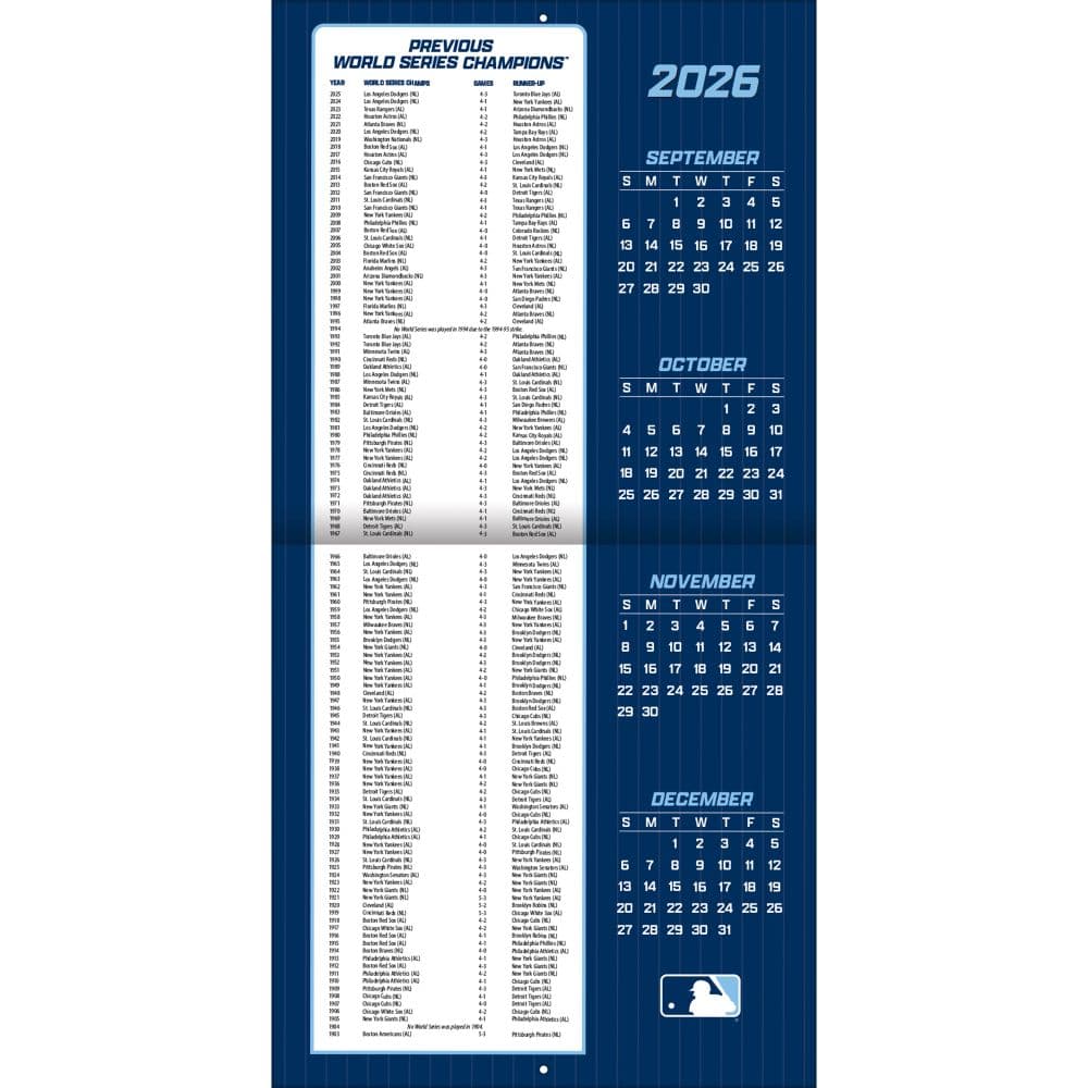 MLB Tampa Bay Rays 2027 Wall Calendar Second Alternate Image