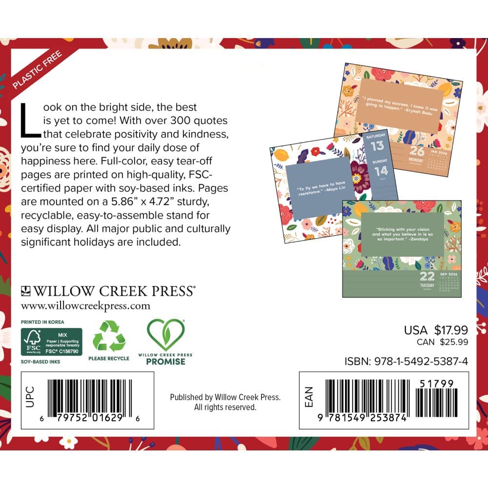 365 Days of Positivity 2026 Desk Calendar First Alternate Image