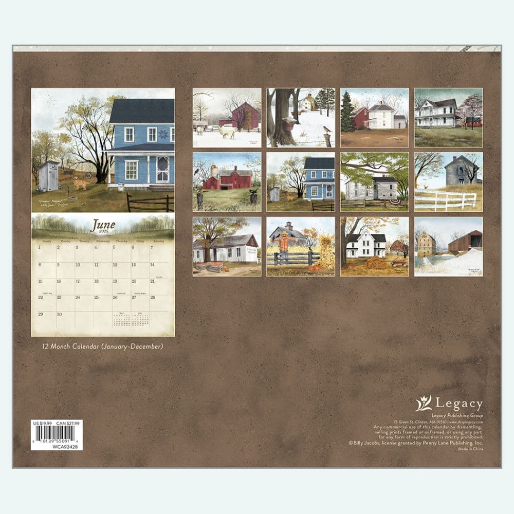 Road Home by Billy Jacobs 2025 Wall Calendar First Alternate Image width=&quot;1000&quot; height=&quot;1000&quot;