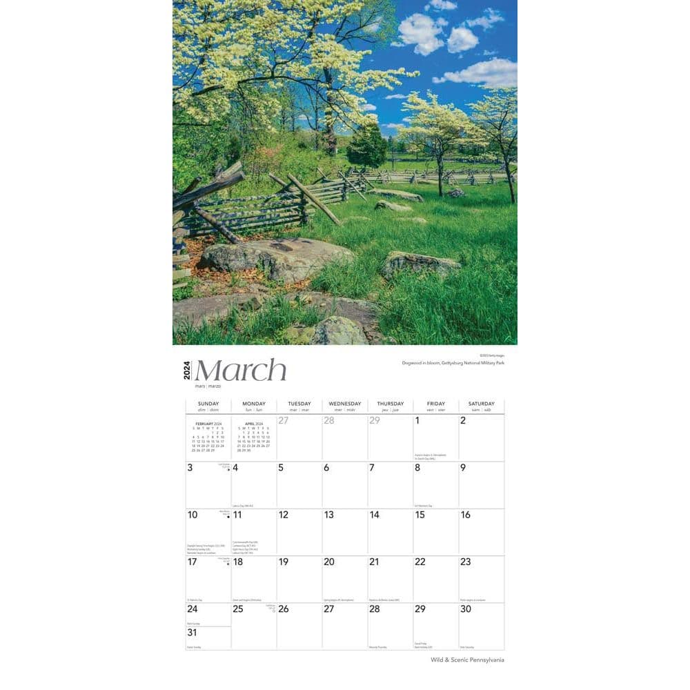 Pennsylvania Wild and Scenic 2024 Wall Calendar Second Alternate  Image width=&quot;1000&quot; height=&quot;1000&quot;