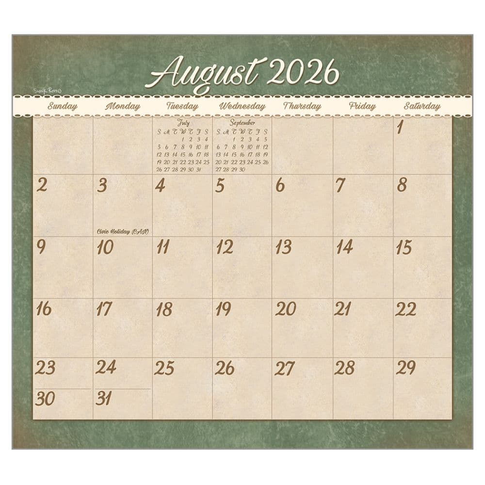 Cats We Love by Sueellen Ross 2026 Wall Calendar Third Alternate Image