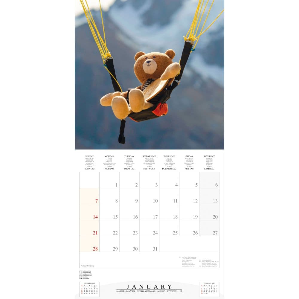 Teddys World 2024 Wall Calendar Second Alternate Image width=&quot;1000&quot; height=&quot;1000&quot;