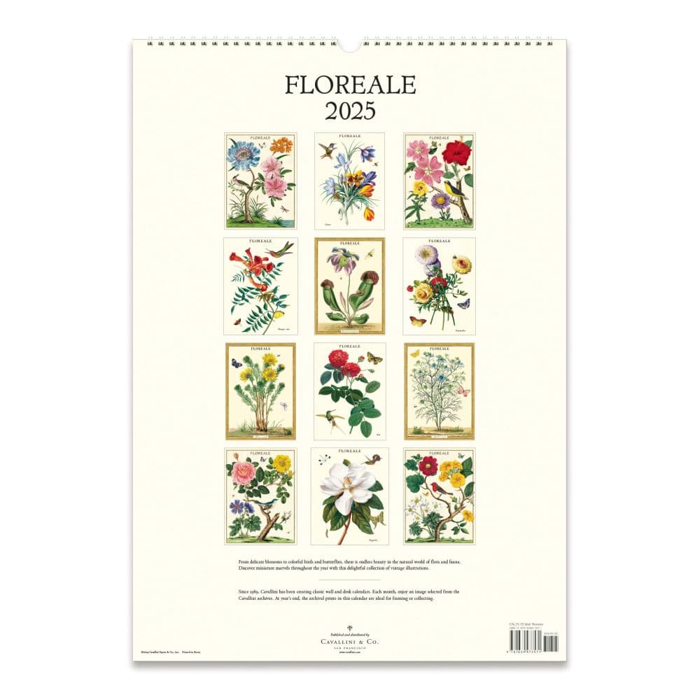 Floreale Poster 2025 Wall Calendar Second Alternate Image width=&quot;1000&quot; height=&quot;1000&quot;