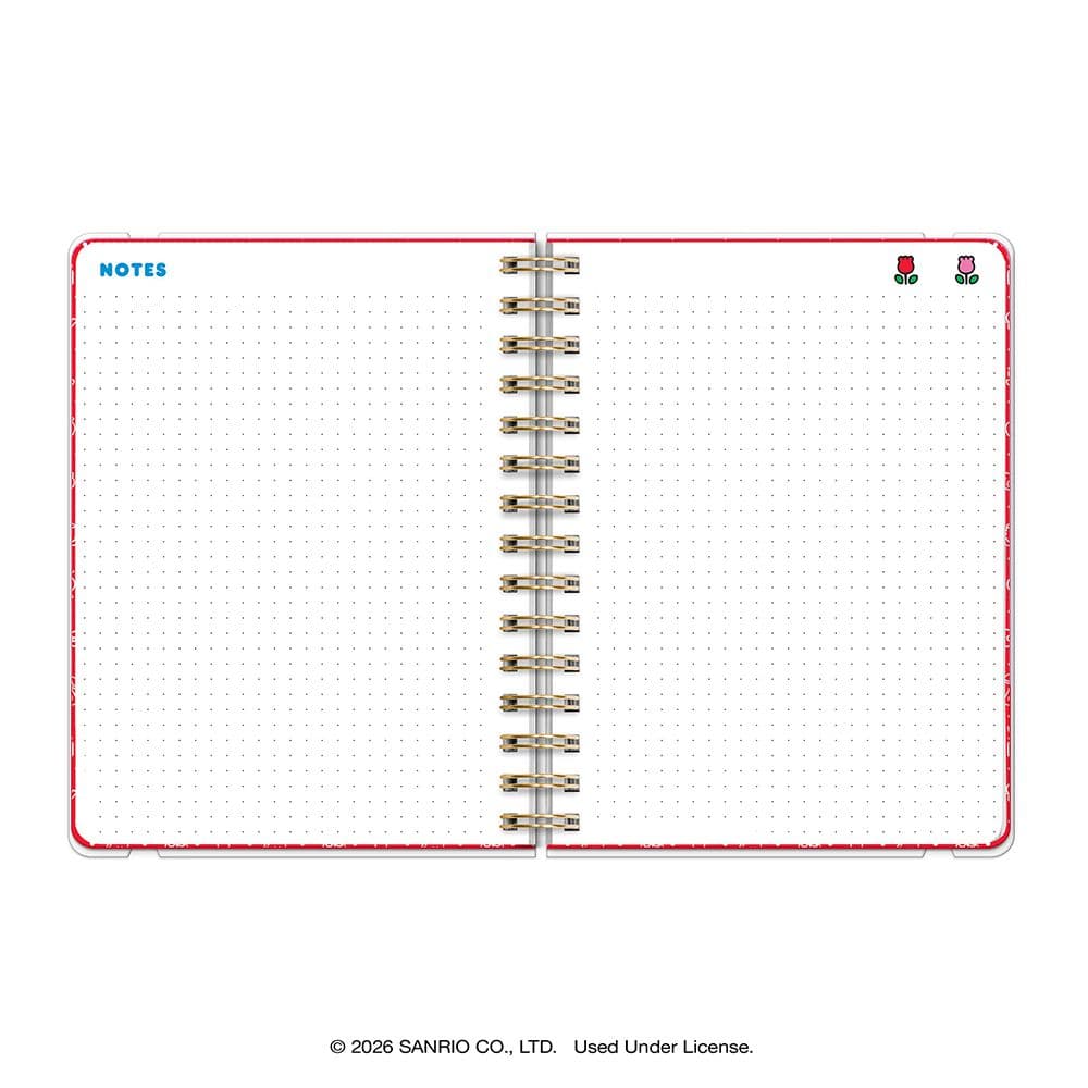 Hello Kitty and Friends Retro 2027 Deluxe Compact Flexi Planner Fourth Alternate Image