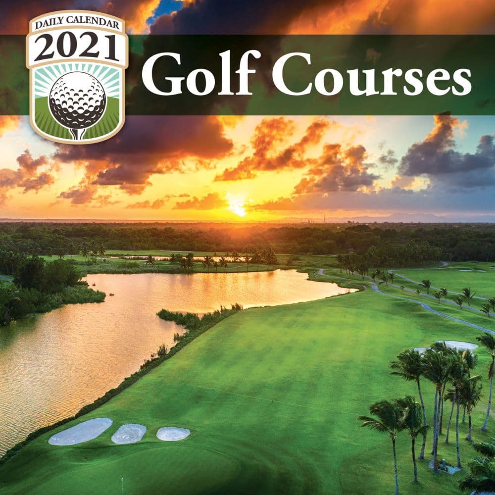Golf Courses 2021 Desk Calendar