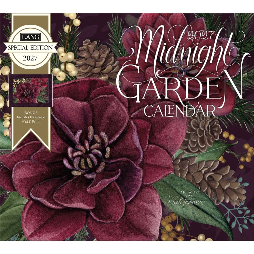 Midnight Garden Special Edition 2027 Wall Calendar Main Product Image