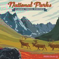 image National Parks Classic Travel Posters Wall Calendar Main Image