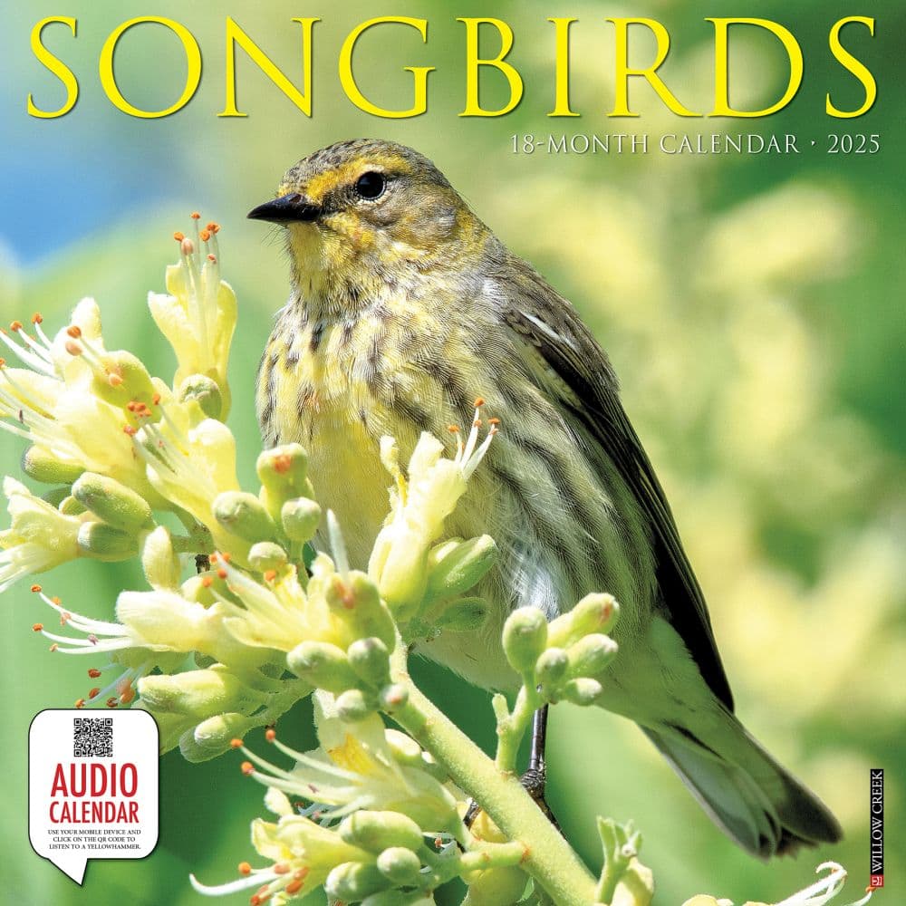Songbirds 2025 Wall Calendar  Main Image