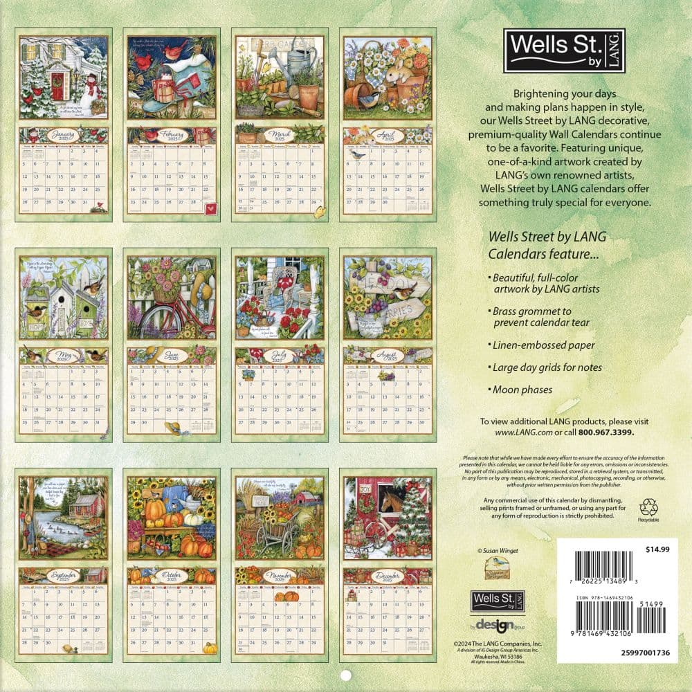 Blessings by Susan Winget 2025 Wall Calendar First Alternate Image width=&quot;1000&quot; height=&quot;1000&quot;